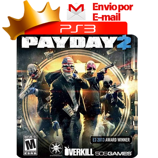 payday 2 para ps3 em mídia digital