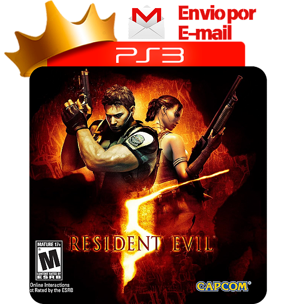 resident evil 5 para ps3 em mídia digital