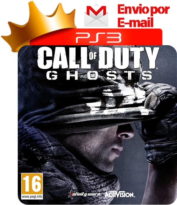 Call of Duty Ghosts dublado para ps3  em mídia digital