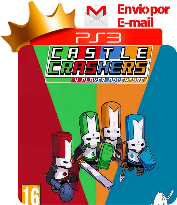 castle crashers para ps3 em mídia digital