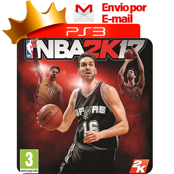 nba 2k17 para ps3 em mídia digital