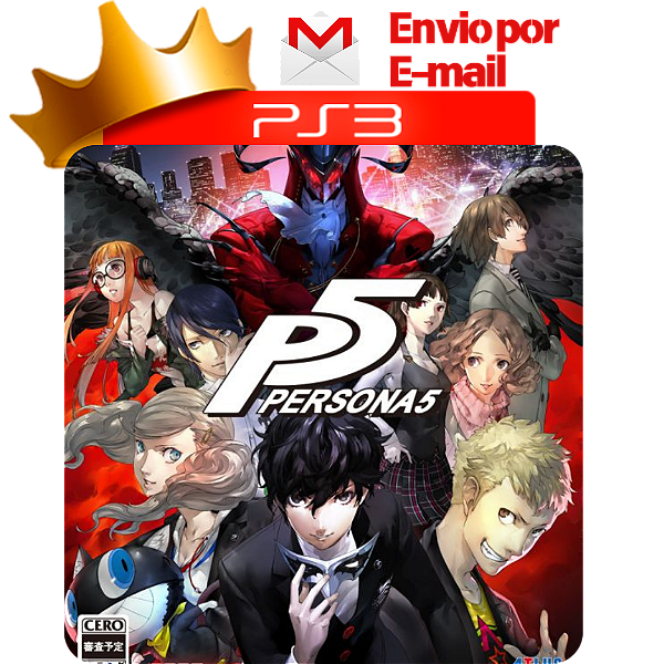 Persona 5 para ps3 em mídia digital