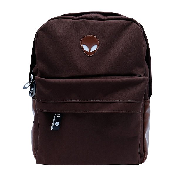 Mochila Alien brown com suporte para notebook