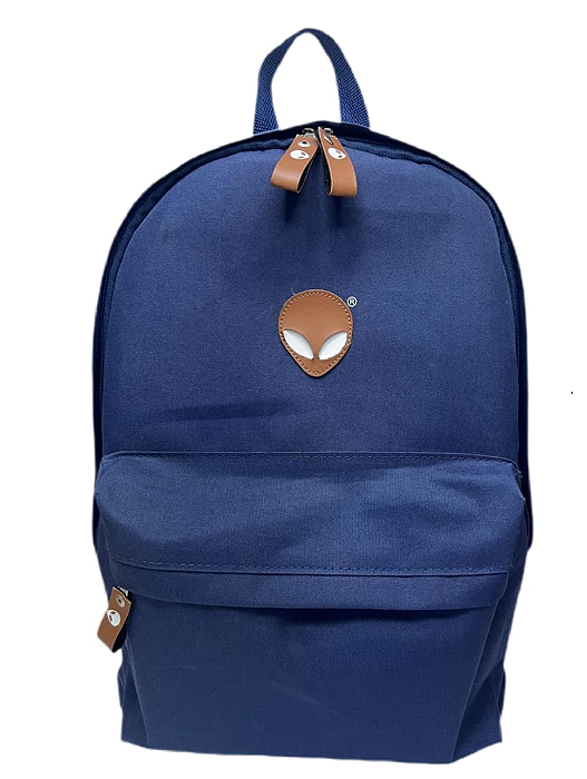 Mochila alien azul marinho com suporte p/ notebook