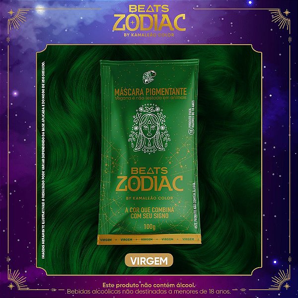 Kamaleão Color Máscara Pigmentante Beats Zodiac Signos - Virgem 100g