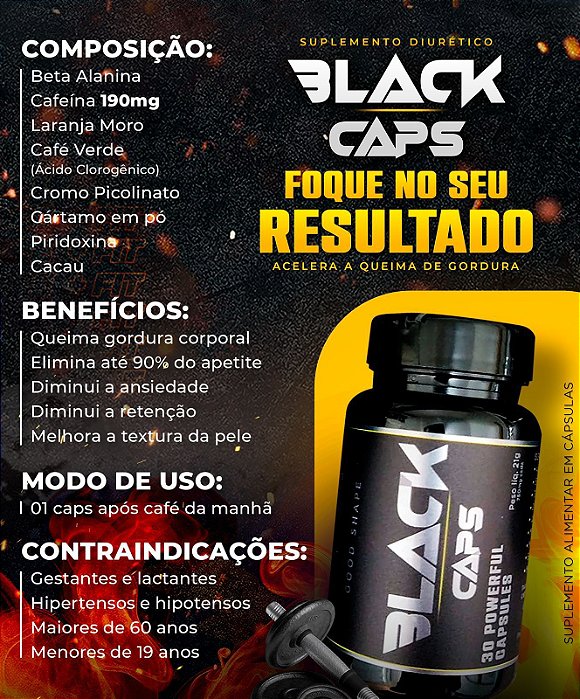 BLACK CAPSULAS EMAGRECEDOR