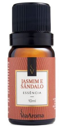 Essência Aromática Jasmim e Sândalo Via Aroma - 10ml