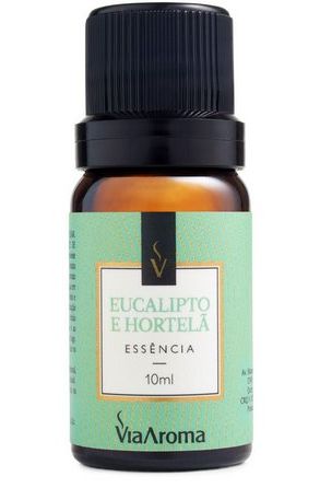 Essência Aromática Eucalipto e Hortelã Via Aroma - 10ml