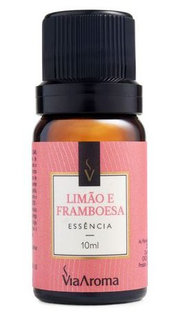 Essência Aromática Limão e Framboesa Via Aroma - 10ml