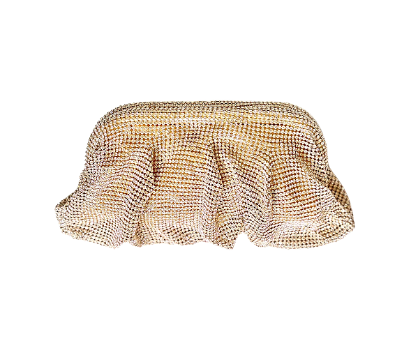 Bolsa Clutch Sparkling Dourada