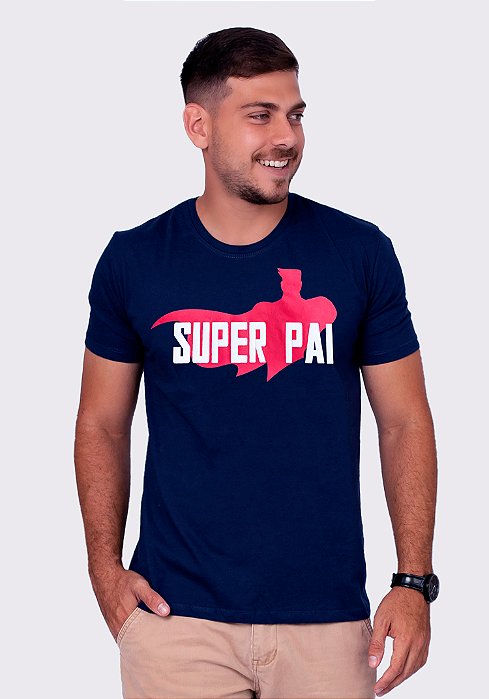 SUPER PAI PERSONAGEM - AZUL - MASCULINA ADULTA-COLEÇÃO ANTIGA