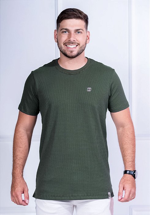 CAMISETA MASCULINA - CHESS - COR MATA VERDE