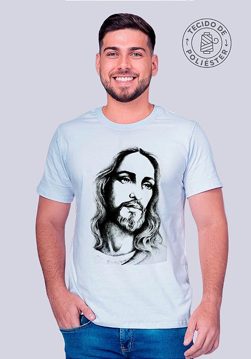 JESUS CRISTO FACE - MASCULINO ADULTO POLIÉSTER