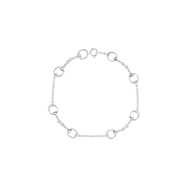 Pulseira mini bridões prata 925