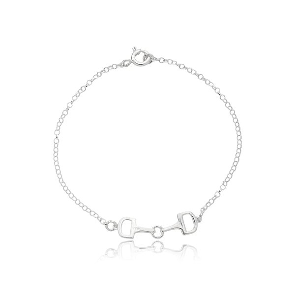 Pulseira mini bridão quadrado prata 925