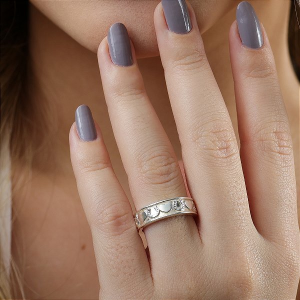 Aliança horse prata 925