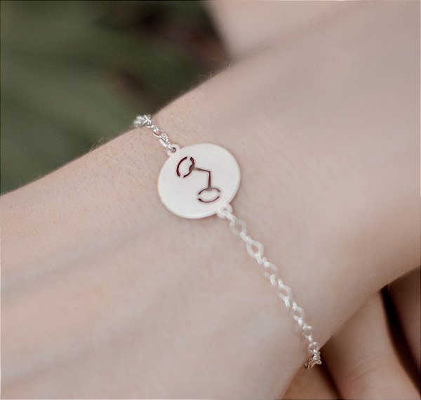 Pulseira mandala bridão vazado prata 925.