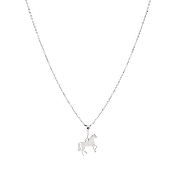 Colar cavalo P prata 925