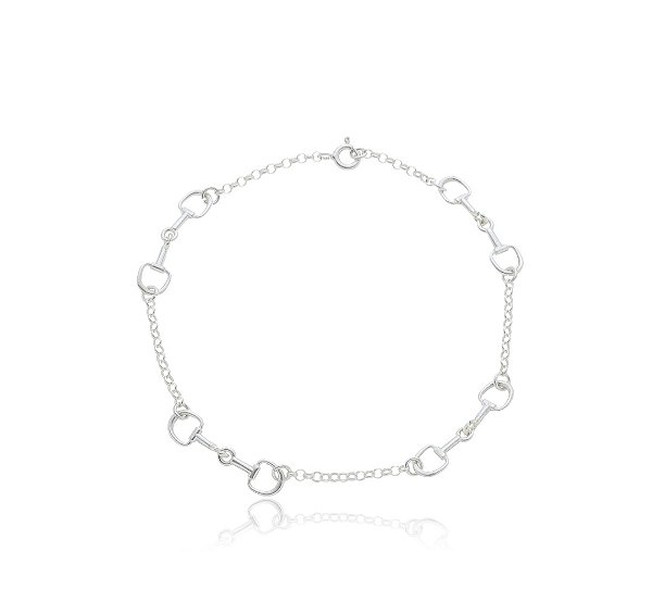 Pulseira bridões baby prata 925
