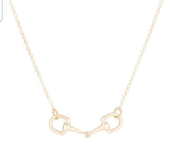 Colar bridão G banhado ouro 18k