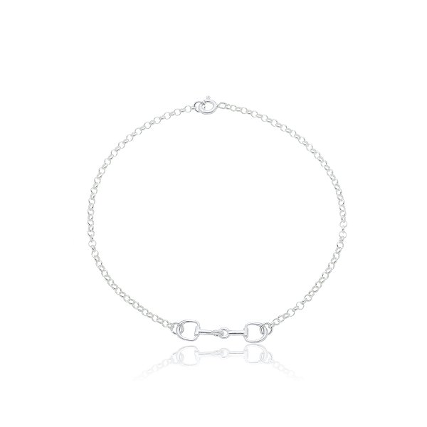 Pulseira bridão Baby prata 925