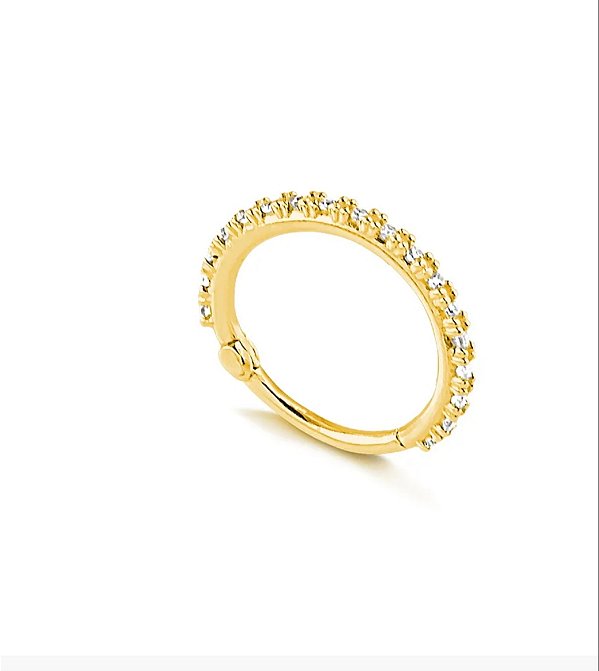 Piercing argola conch  ouro 18k