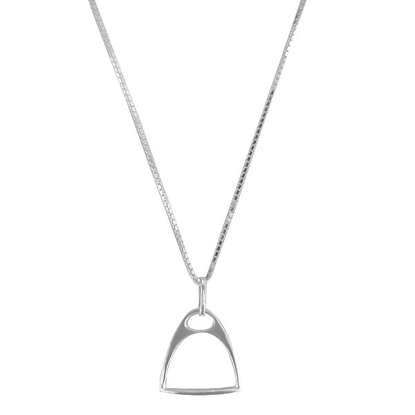 Colar estribo prata 925