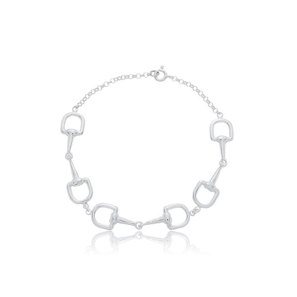 Pulseira bridoes G prata 925