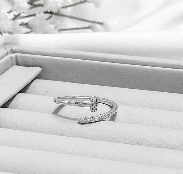 Anel prego prata 925