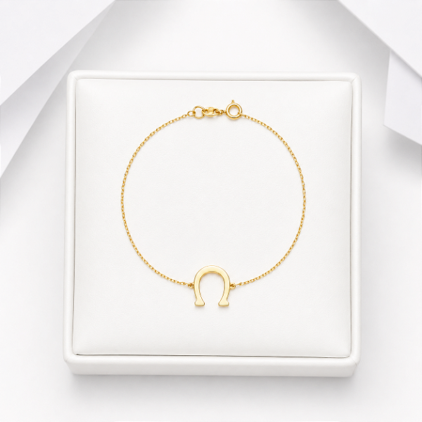 Pulseira ferradura ouro18k