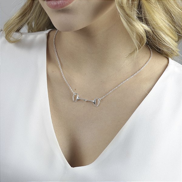 Colar bridão prata 925