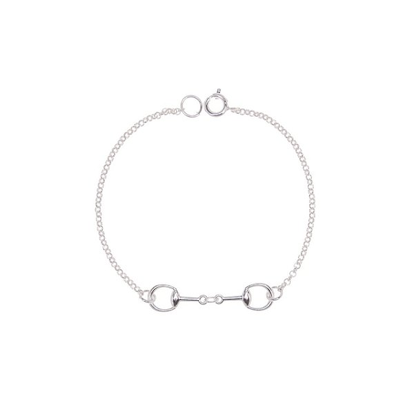 Pulseira mini bridão prata 925