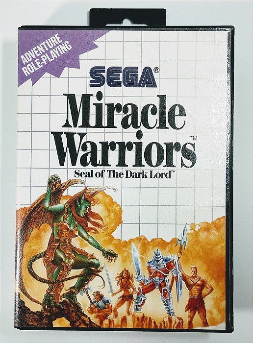 Jogo Miracle Warriors Seal of the Dark Lord - Master System