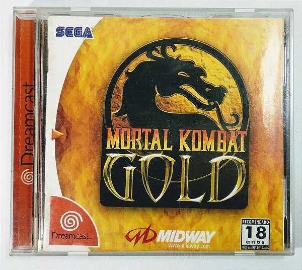 Jogo Mortal Kombat Gold Original - Dreamcast