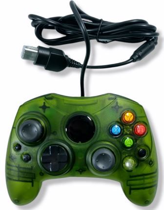 Controle verde translúcido - Xbox Clássico