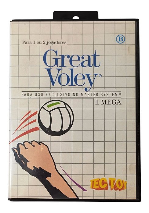 Jogo Great Voley - Master System