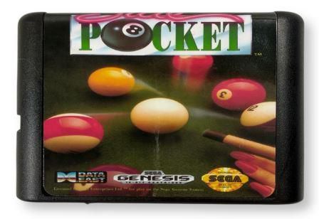 Jogo Side Pocket - Mega Drive - Sebo dos Games - 10 anos!