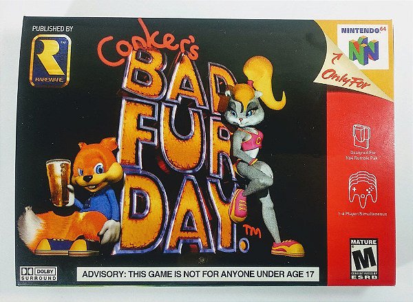 Jogo Conkers Bad Fur Day - N64