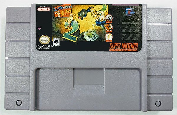 Earthworm Jim (SNES) - ZERADO - A minhoca atiradora do Super Nintendo 