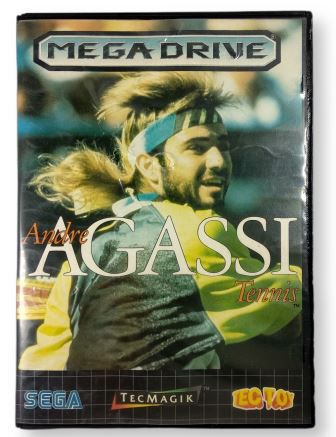 Jogo Andre Agassi Tennis Original - Mega Drive