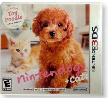 Jogo Nintendogs + Cats: Toy Poodle Original - 3DS