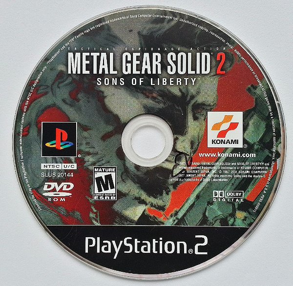 Metal Gear Solid 2 Sons of Liberty Original - PS2