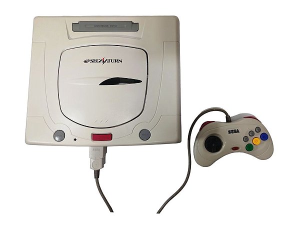 Console Sega Saturn Branco Japonês