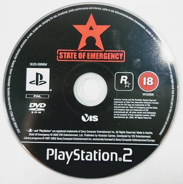 Jogo State of Emergency Original [EUROPEU] - PS2