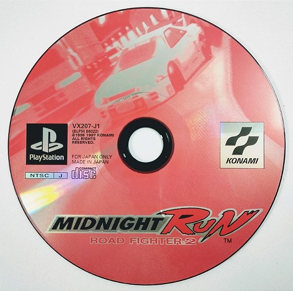 Jogo Midnight Run Road Fighter 2 Original [JAPONÊS] - PS1 ONE