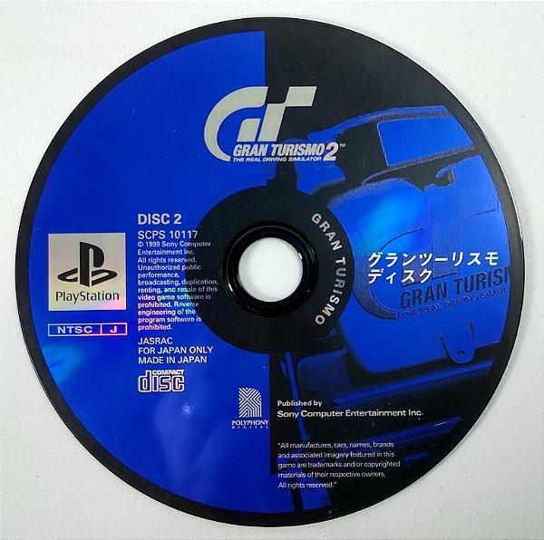 Jogo Gran Turismo 2 (DISCO 2) Original [JAPONÊS] - PS1 ONE