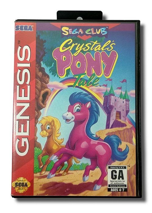 Jogo Crystals Pony Tale Original - Mega Drive