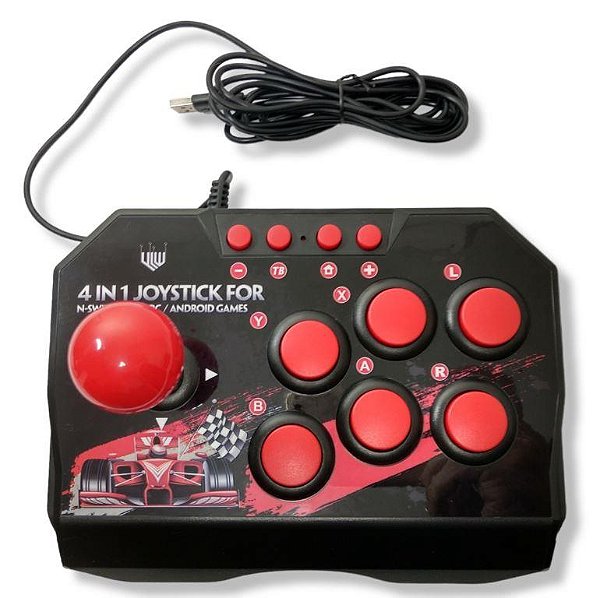 Controle com fio estilo Arcade - Switch - PS3