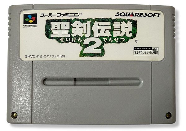 Jogo Seiken Densetsu 2 (Secret of Mana) - Super Famicom