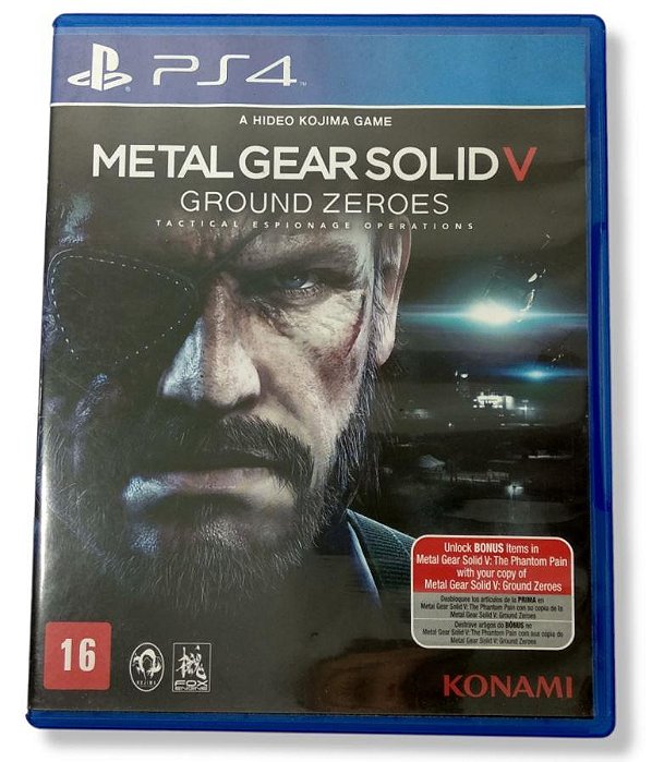 Jogo Metal Gear Solid V Ground Zeroes - PS4